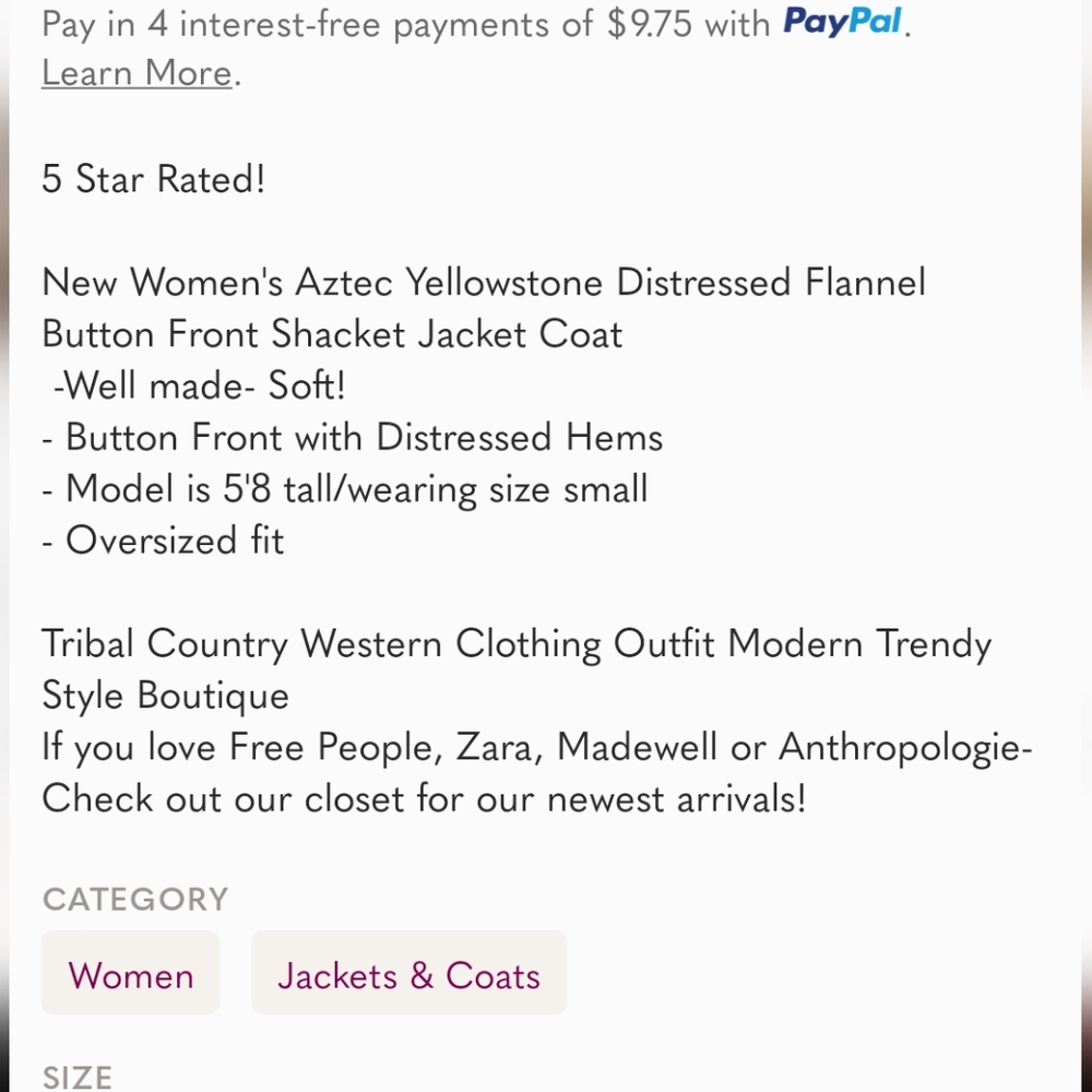 Jen & Co Aztec Button Down Jacket - image 7